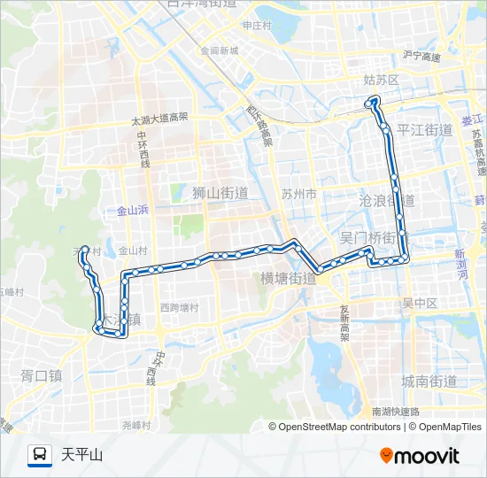 游4路长线 Bus Line Map