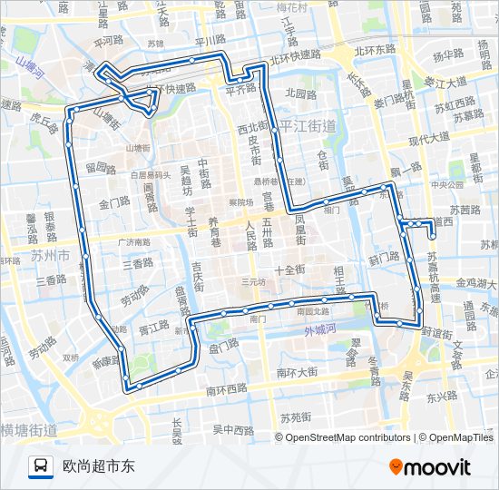 游5路南线 bus Line Map