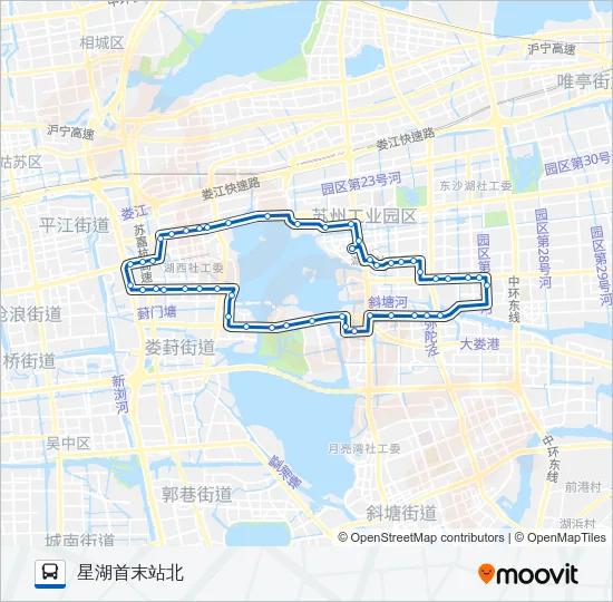 100路外环 Bus Line Map