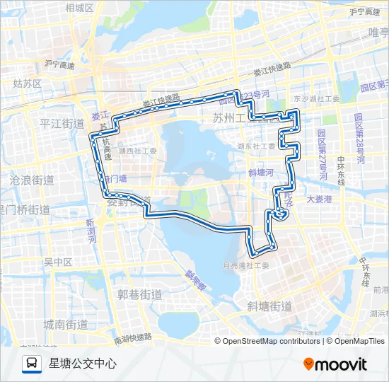 110路南线 Bus Line Map