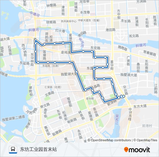 公交130东线路的线路图