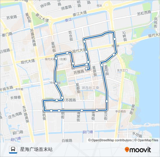 公交160西线路的线路图