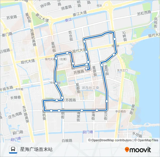 160路西线 Bus Line Map