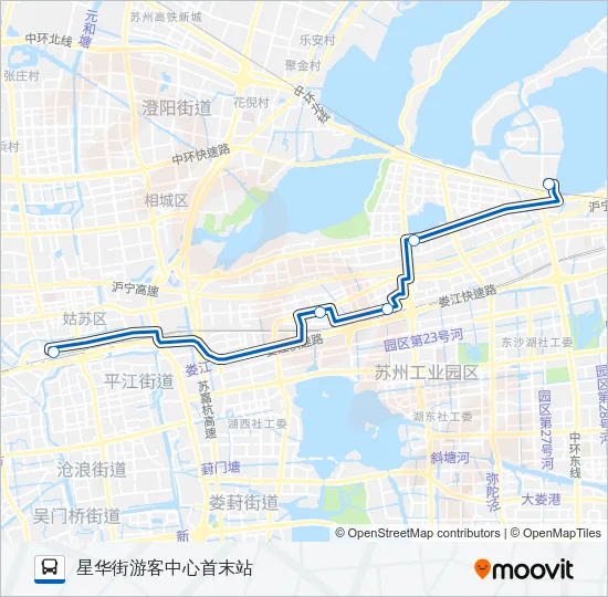公交161区间路的线路图