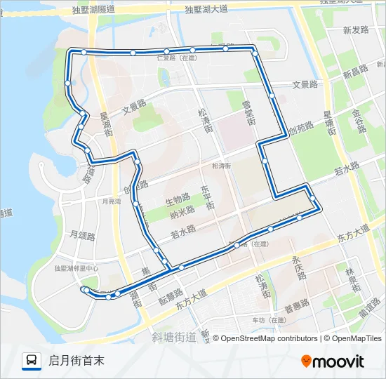 180路东线 Bus Line Map