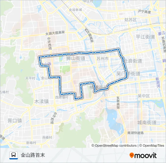 300路内环 Bus Line Map
