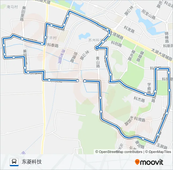 公交310内环路的线路图