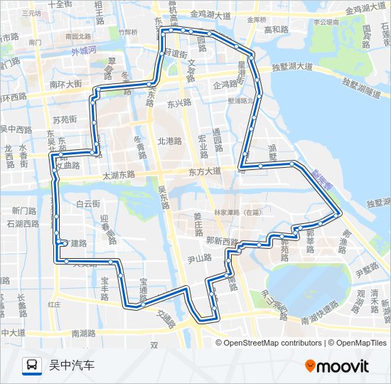公交550北线路的线路图