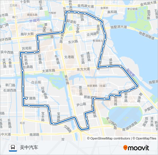 公交550南线路的线路图