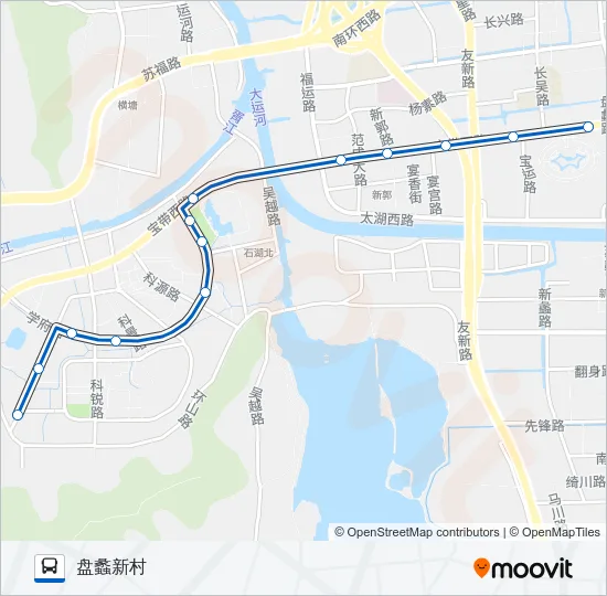 公交602区间路的线路图