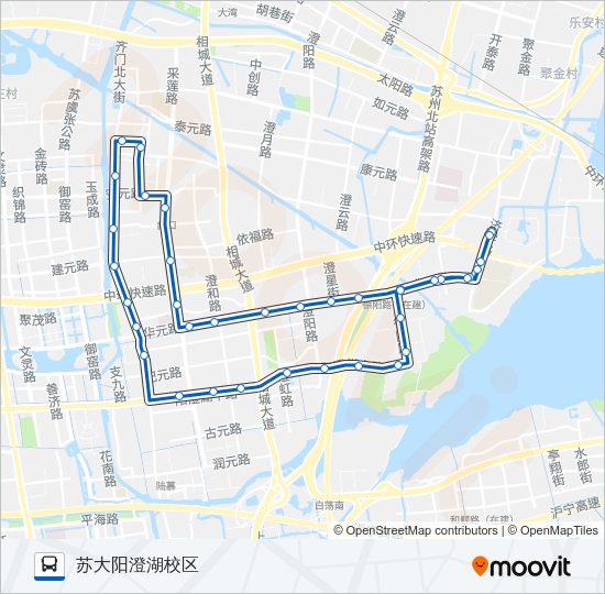 公交810西线路的线路图