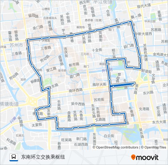 公交900南线路的线路图