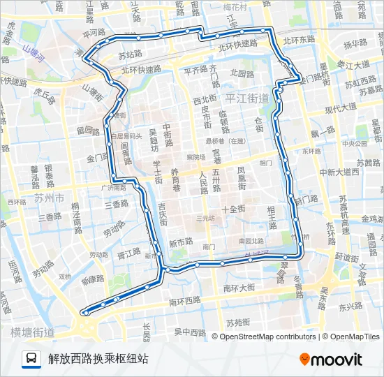 970路东线 Bus Line Map