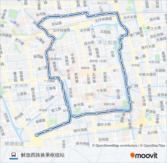 970路西线 bus Line Map