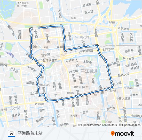 980路东线 bus Line Map