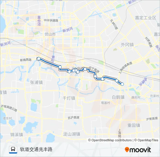 公交103路 Bus Line Map