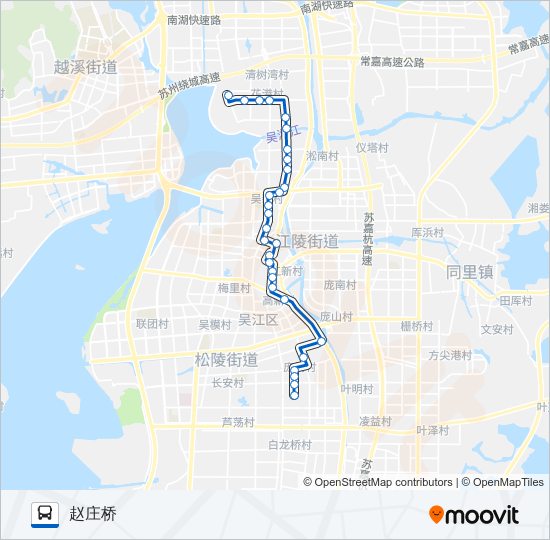 吴江101路 bus Line Map