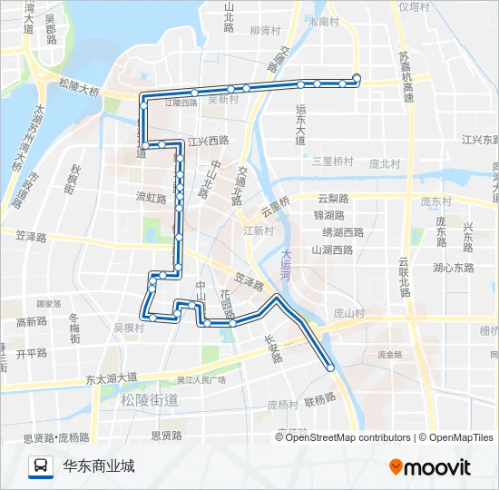 吴江108路 Bus Line Map