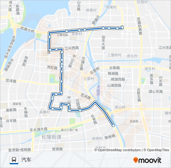 吴江108路 bus Line Map