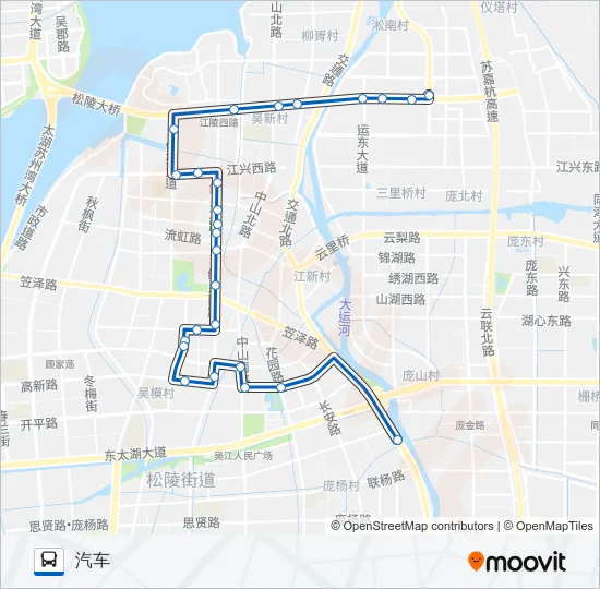 吴江108路 Bus Line Map
