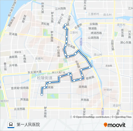 吴江110路 Bus Line Map