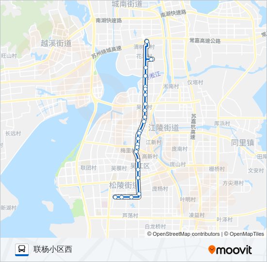 吴江112路 bus Line Map