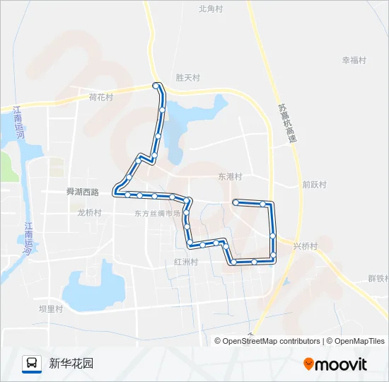 吴江162路 Bus Line Map