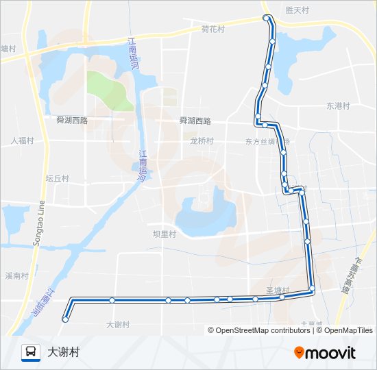 吴江168路 bus Line Map