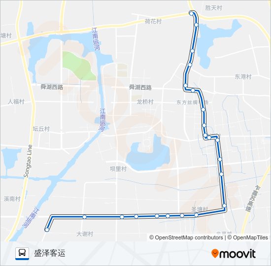 吴江168路 bus Line Map