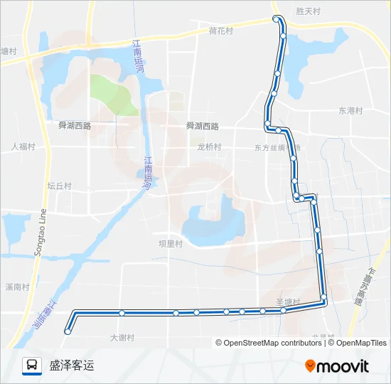 吴江168路 Bus Line Map