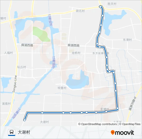吴江168路 Bus Line Map