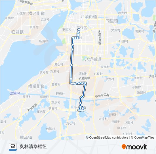 公交吴江238路的线路图