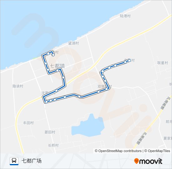 公交吴江305路的线路图
