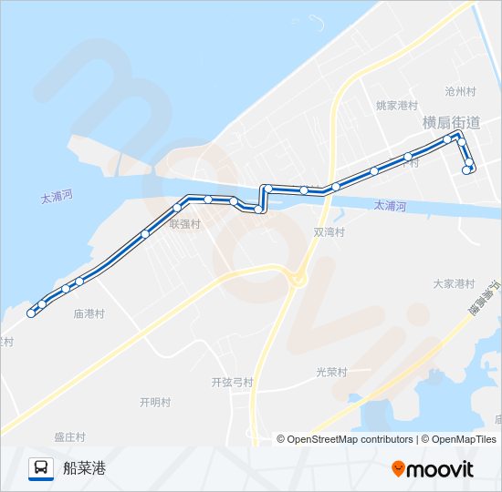 公交松七215路的线路图