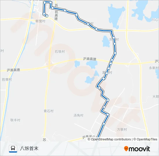 松汾262路 Bus Line Map