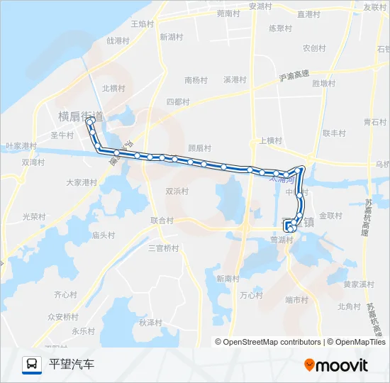 松盛208路 Bus Line Map