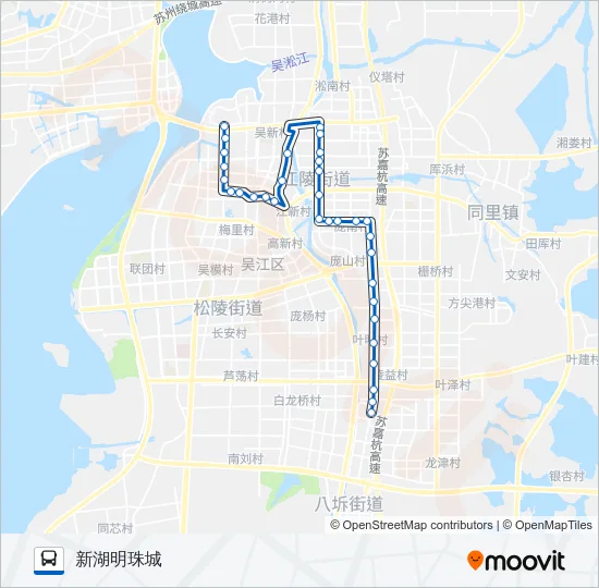 松陵106路 Bus Line Map