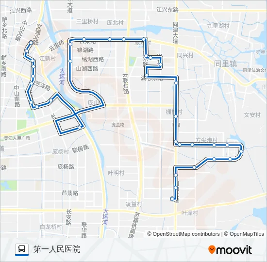 松陵206路 Bus Line Map