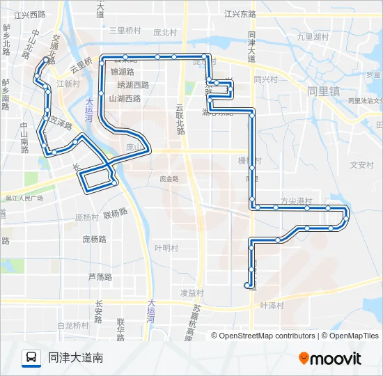 松陵206路 Bus Line Map
