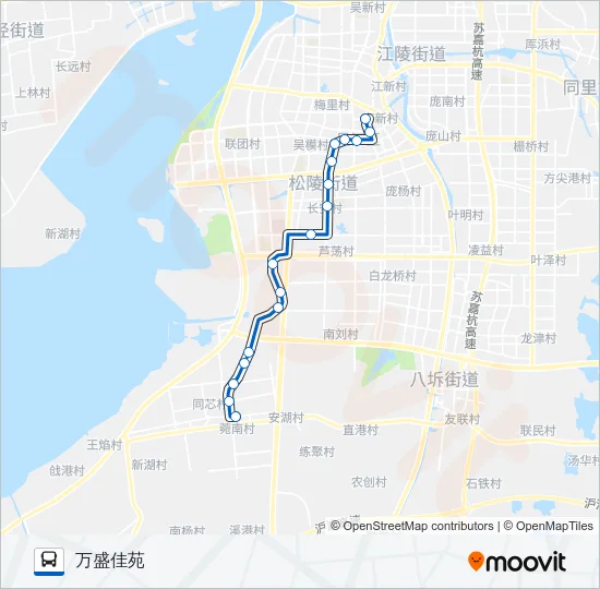 松陵207路 Bus Line Map