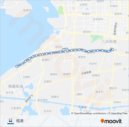 公交松陵209路的线路图