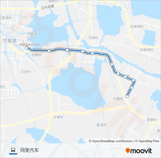 松陵302路 Bus Line Map