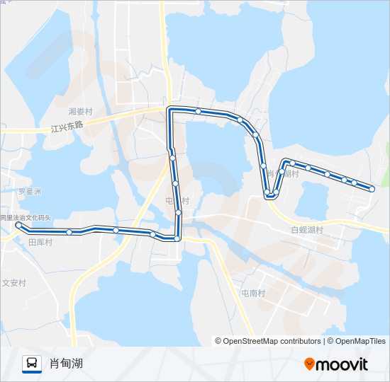 公交松陵303路的线路图