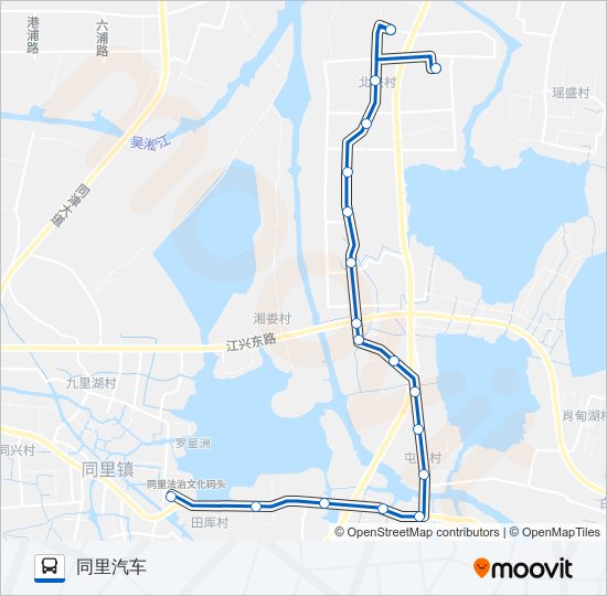 松陵305路 bus Line Map