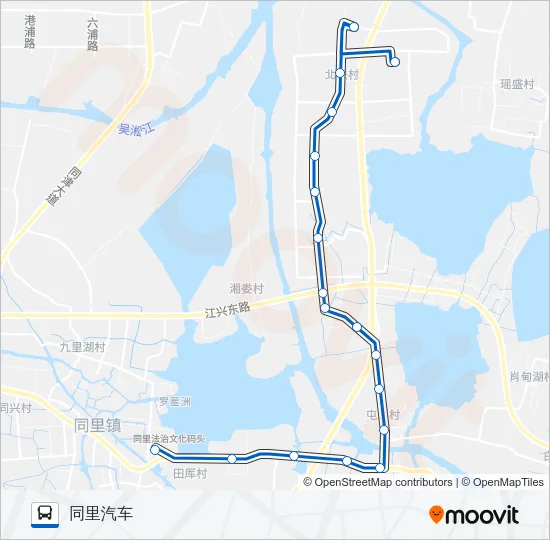 松陵305路 Bus Line Map