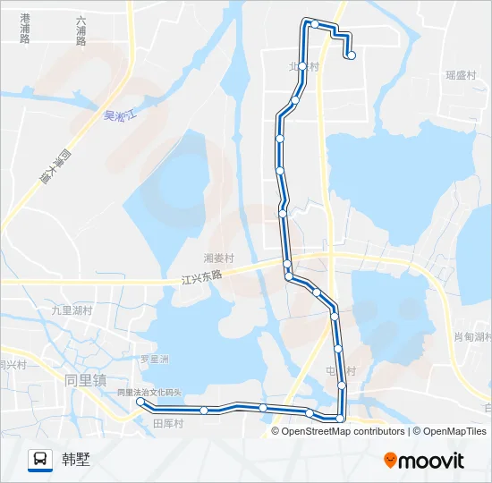 松陵305路 Bus Line Map