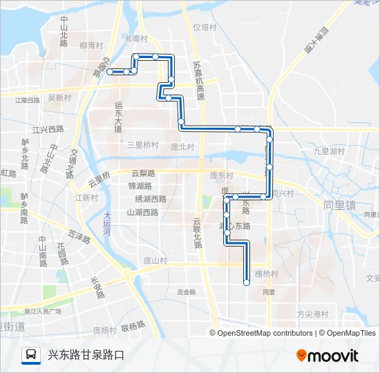 松陵319路 Bus Line Map
