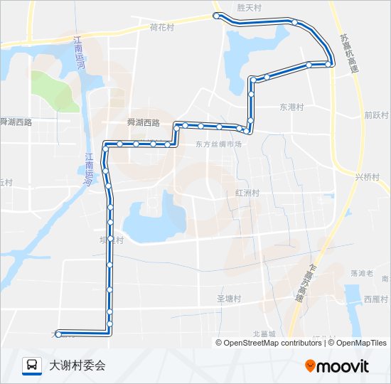 盛泽166路 bus Line Map