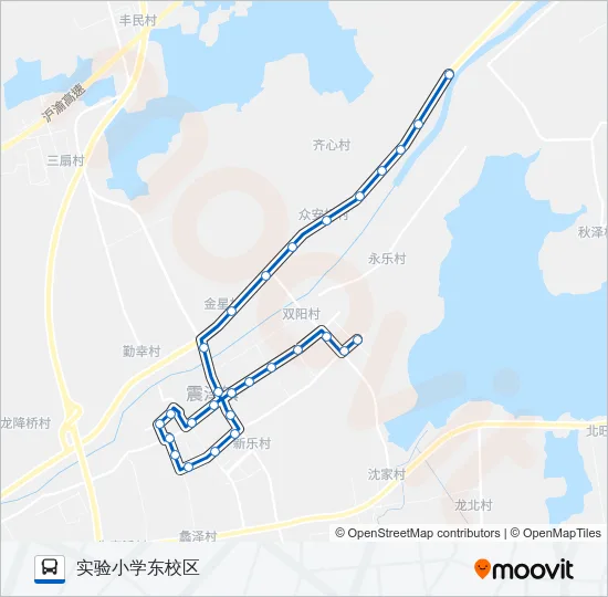 震泽301路 Bus Line Map