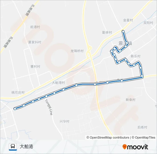 震泽302路 Bus Line Map